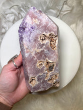 Load image into Gallery viewer, Pink Amethyst and Amethyst Tower
