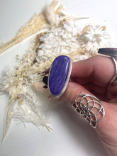 Load image into Gallery viewer, Charoite ring (Size P 1/2)
