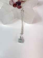 Load image into Gallery viewer, Aquamarine Handmade Silver Plated necklace
